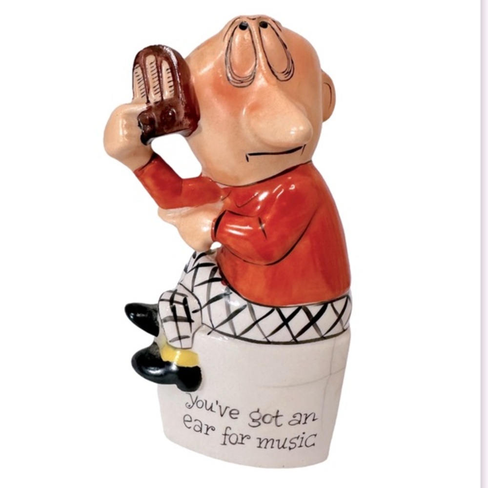 Rare Vintage 50’s Ucagco Ceramics Japan Figurine “You have an Ear for Music”